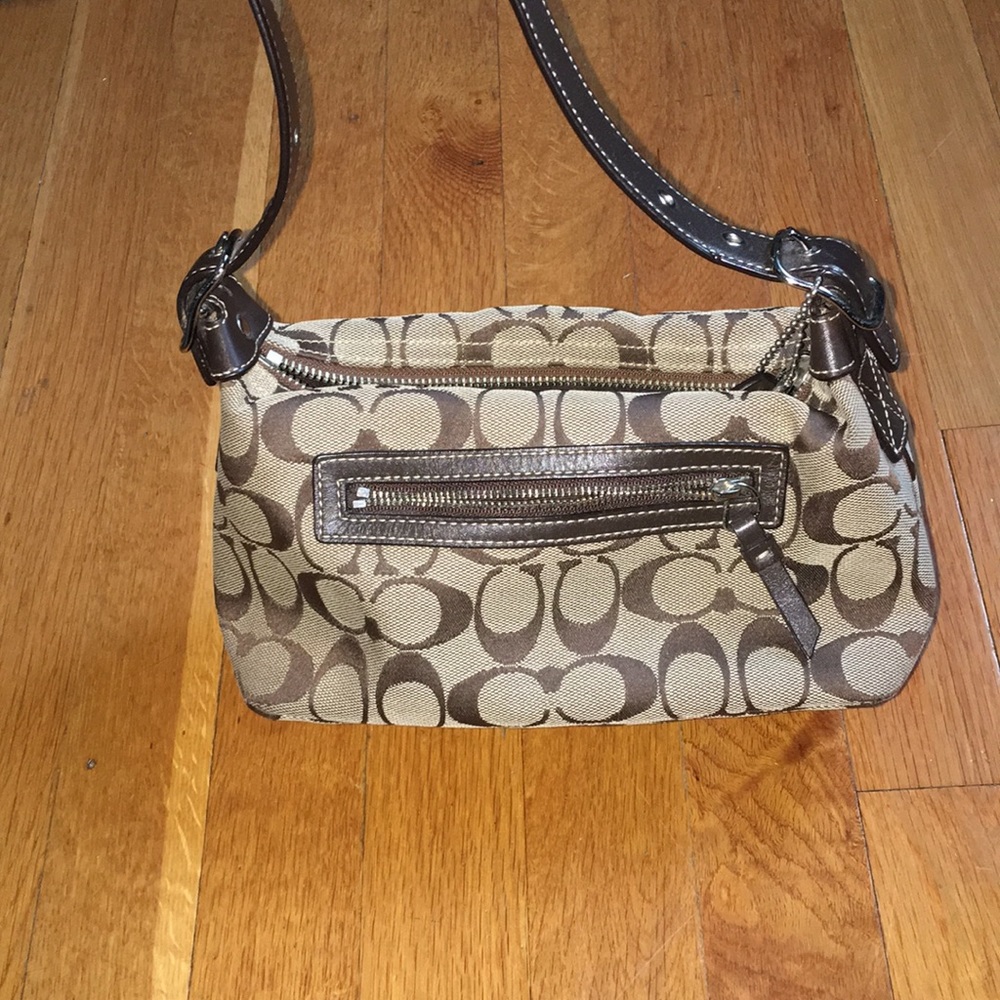 Small brown Coach handbag